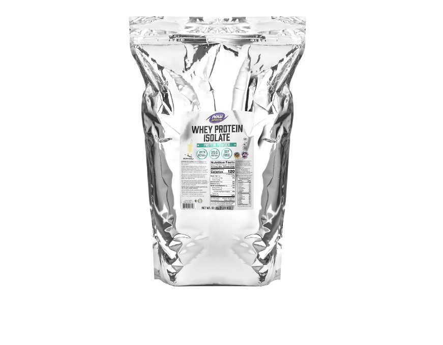 NOW Foods Sports Whey Protein Isolate Creamy Vanilla -- 10 lbs