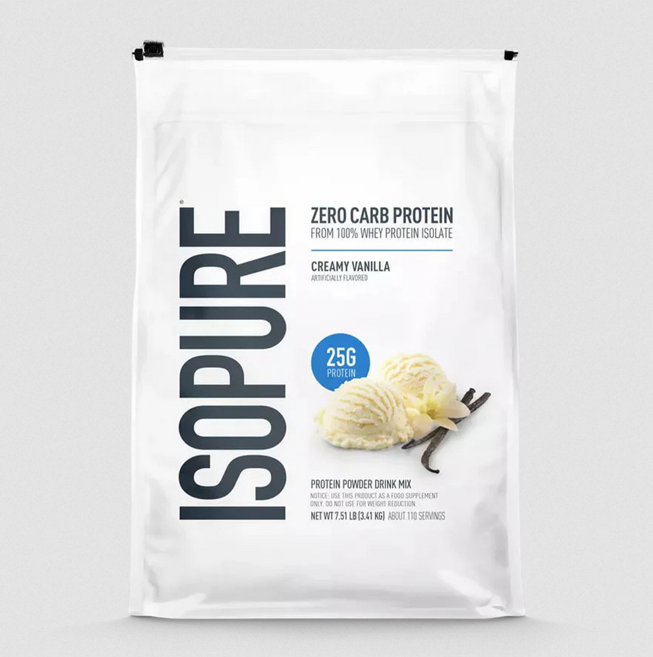 Isopure Zero Carb Protein Powder Creamy Vanilla -- 7.5 lbs
